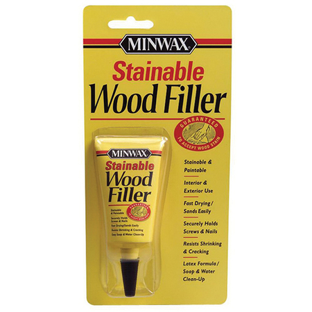 MINWAX 1 Oz Natural Stainable Wood Filler Interior / Exterior Wood Filler 42851